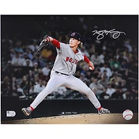 Connelly Early Boston Red Sox Autographed 11" x 14" Pitching in MLB Debut Photograph