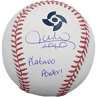 Juan Soto Dominican Republic Baseball Autographed 2026 World Baseball Classic Baseball with "Platano Power" Inscription - Limited Edition of 10