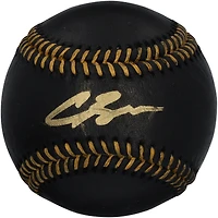Carson Benge New York Mets Autographed Black Leather Baseball