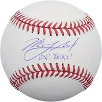 Mick Abel Minnesota Twins Autographed Baseball with "Win! Twins!" Inscription