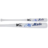 Francisco Lindor New York Mets Autographed Victus Team ID Mini Bat
