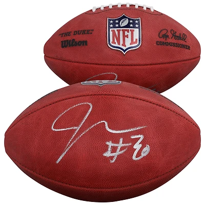 Jaylen Warren Pittsburgh Steelers Autographed Duke Full Color Football