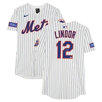 Francisco Lindor New York Mets Autographed White Nike Elite Jersey