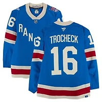 Vincent Trocheck New York Rangers Game-Used #16 Blue Centennial Jersey vs. Boston Bruins on January 26, 2026