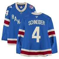 Braden Schneider New York Rangers Game-Used #4 Blue Centennial Jersey vs. Carolina Hurricanes on February 5, 2026