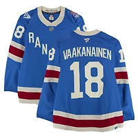 Urho Vaakanainen New York Rangers Game-Used #18 Blue Centennial Jersey vs. Boston Bruins on January 26, 2026