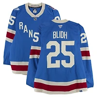 Anton Blidh New York Rangers Game-Used #25 Blue Centennial Jersey vs. Carolina Hurricanes on February 5, 2026