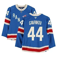 Vladislav Gavrikov New York Rangers Game-Used #44 Blue Centennial Jersey vs. Carolina Hurricanes on February 5, 2026