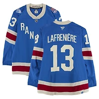 Alexis Lafreniere New York Rangers Game-Used #13 Blue Centennial Jersey vs. Boston Bruins on January 26, 2026