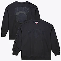 Men's Mitchell & Ness Black New York Knicks Phantom Fleece Sweatshirt