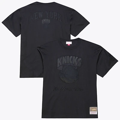 Men's Mitchell & Ness Black New York Knicks Hardwood Classics Phantom T-Shirt