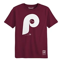 Preschool Mitchell & Ness  Burgundy Philadelphia Phillies Retro Logo T-Shirt