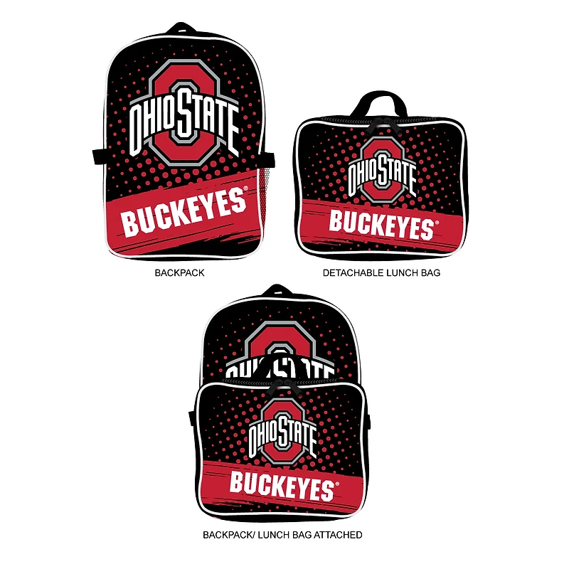 MOJO Ohio State Buckeyes Backpack & Lunch Box 2-Piece Set