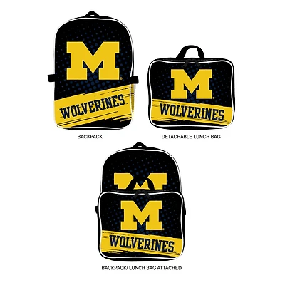 MOJO Michigan Wolverines Backpack & Lunch Box 2-Piece Set