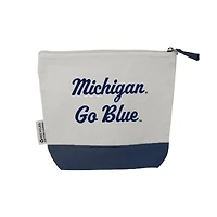 Cream Michigan Wolverines Everyday Purse Pouch