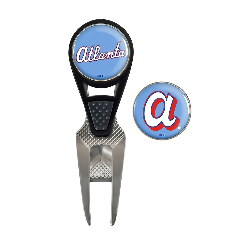 WinCraft  Atlanta Braves 2026 City Connect Divot Repair Tool & Ball Market Set