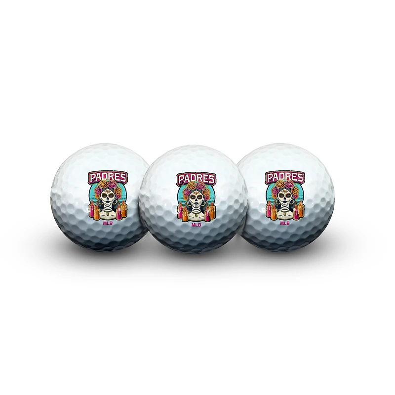WinCraft San Diego Padres 2026 City Connect 3-Pack Golf Ball Set