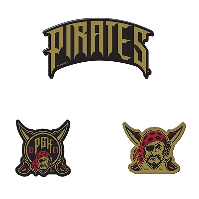 WinCraft  Pittsburgh Pirates 2026 City Connect 3-Pack Premium Acrylic Fridge Magnet Set