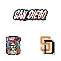 WinCraft  San Diego Padres 2026 City Connect 3-Pack Premium Acrylic Fridge Magnet Set