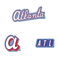 WinCraft  Atlanta Braves 2026 City Connect 3-Pack Premium Acrylic Fridge Magnet Set