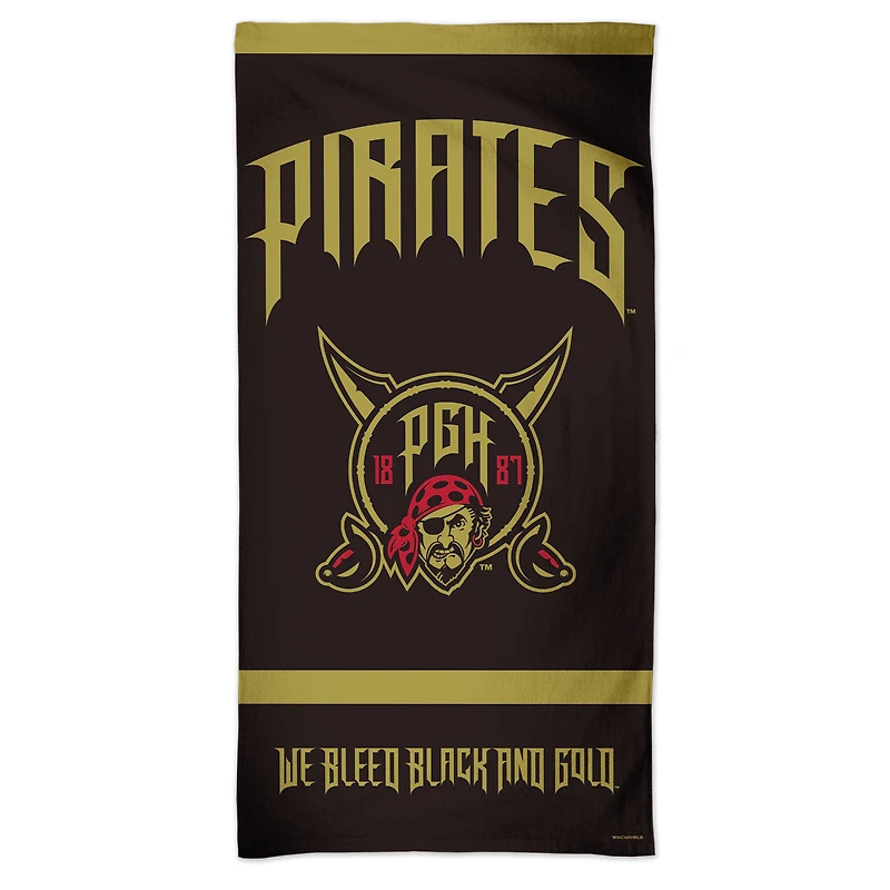 WinCraft Pittsburgh Pirates 2026 City Connect 30" x 60" Spectra Beach Towel