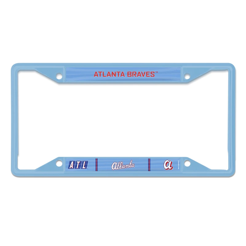 WinCraft  Atlanta Braves 2026 City Connect Laser Cut Metal License Plate Frame