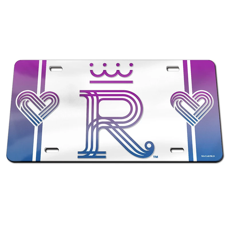 WinCraft  Kansas City Royals 2026 City Connect Laser Cut Acrylic License Plate