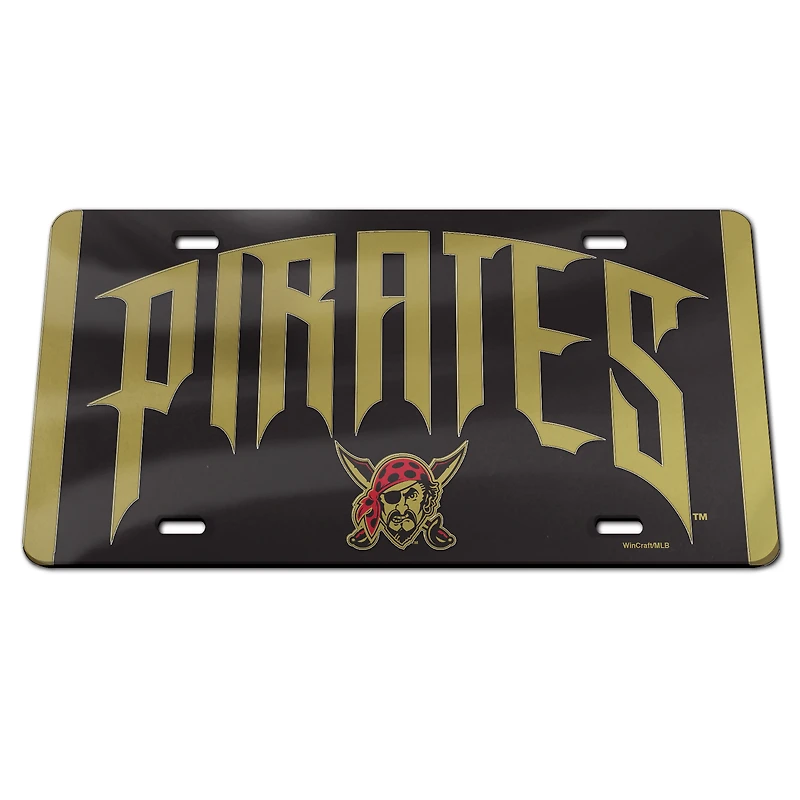 WinCraft  Pittsburgh Pirates 2026 City Connect Laser Cut Acrylic License Plate