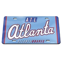 WinCraft  Atlanta Braves 2026 City Connect Laser Cut Acrylic License Plate