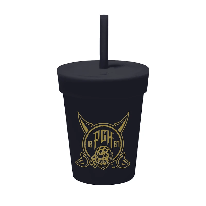 WinCraft  Pittsburgh Pirates 2026 City Connect 8oz. Silicone Tumbler with Lid & Straw