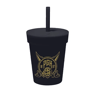 WinCraft  Pittsburgh Pirates 2026 City Connect 8oz. Silicone Tumbler with Lid & Straw