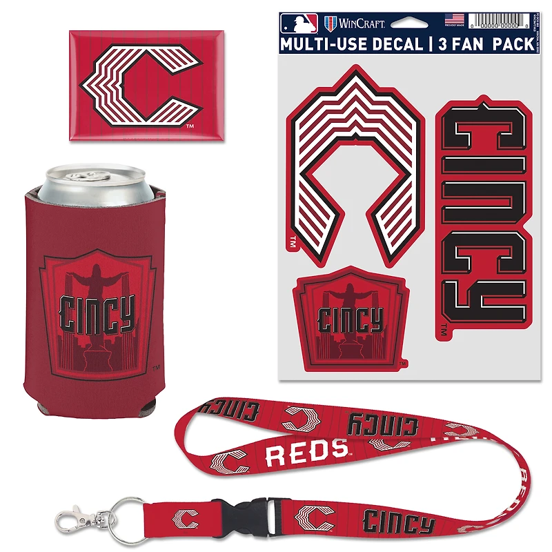 WinCraft  Cincinnati Reds 2026 City Connect 4-Piece Fan Pack