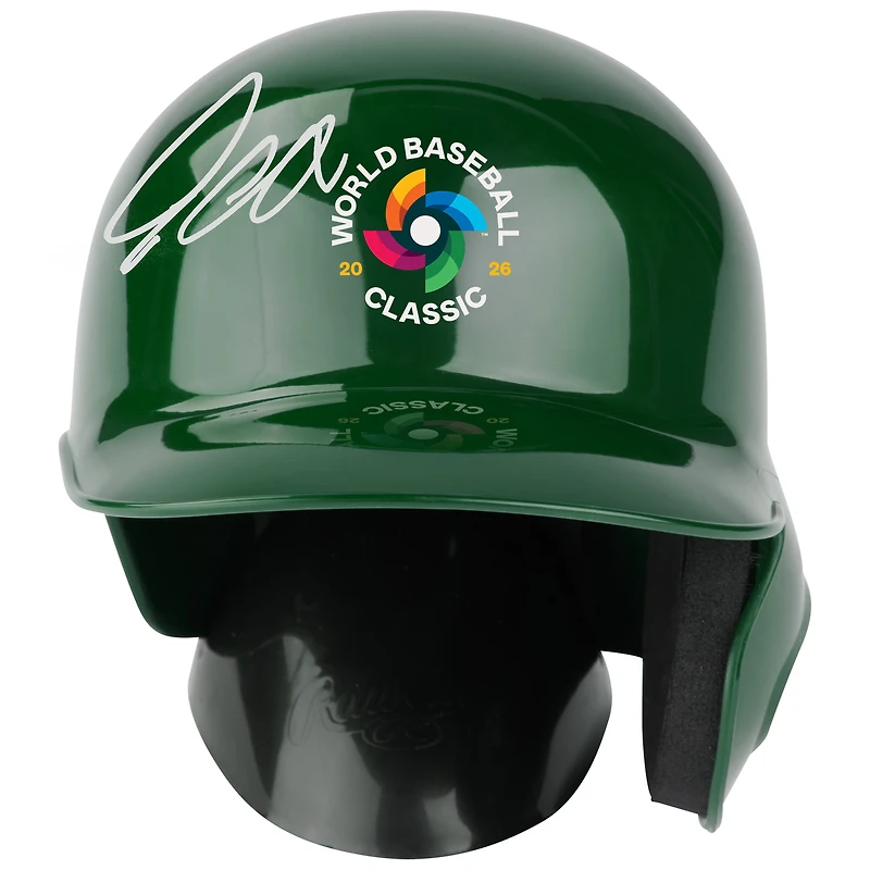 Pete Crow-Armstrong USA Baseball Autographed 2026 World Baseball Classic Logo Mini Batting Helmet