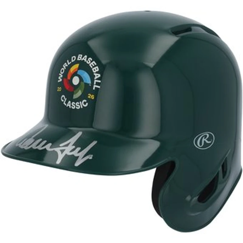 Aaron Judge USA Baseball Autographed 2026 World Baseball Classic Logo Mini Batting Helmet