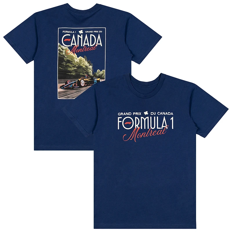 Men's Navy Formula 1 2026 Canada Grand Prix Poster Boxy T-Shirt