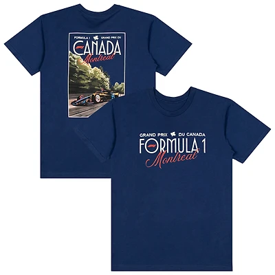 Men's Navy Formula 1 2026 Canada Grand Prix Poster Boxy T-Shirt