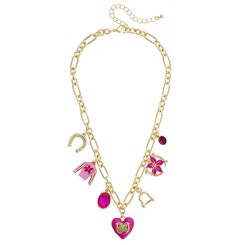 CANVAS Style Kentucky Derby Stargazer Jockey 18K Gold-Plated Charm Necklace