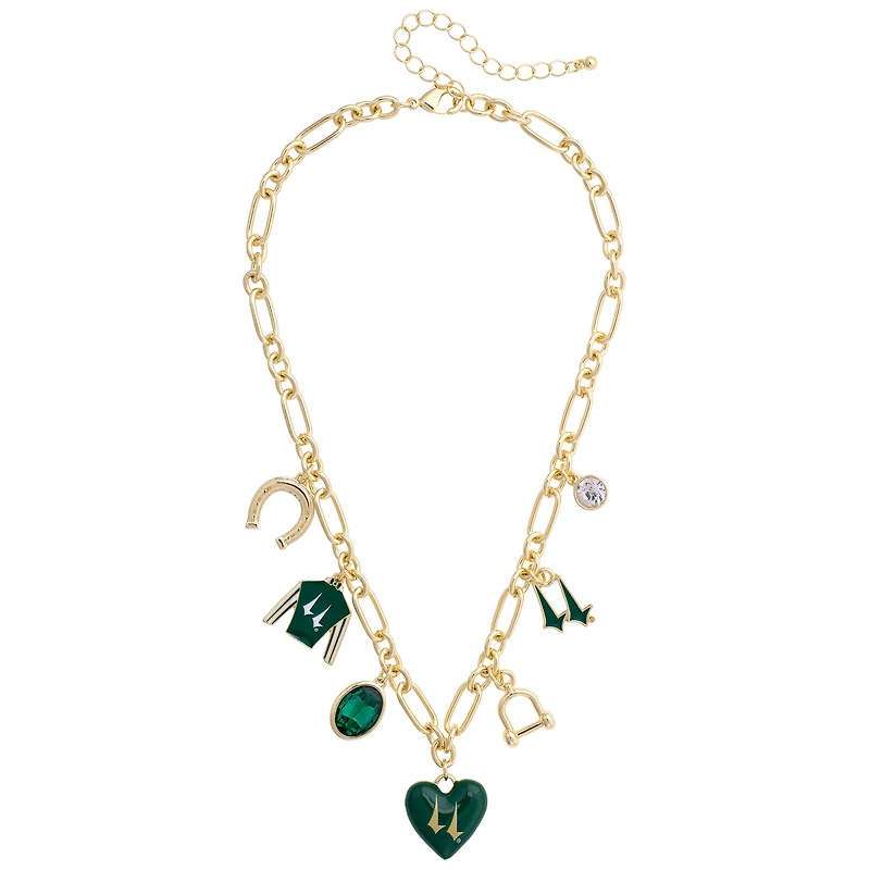 CANVAS Style Churchill Downs  Jockey 18K Gold-Plated Charm Necklace