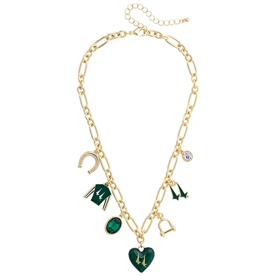 CANVAS Style Churchill Downs  Jockey 18K Gold-Plated Charm Necklace