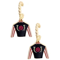 CANVAS Style Kentucky Derby  Jockey 18K Gold-Plated Hoop Earrings