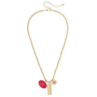 CANVAS Style 152nd Kentucky Derby  18k Gold-Plated Mixed Charm Bead Necklace
