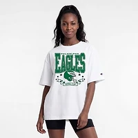 Women's Champion  White Philadelphia Eagles Oversized T-Shirt