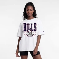 Women's Champion  White Buffalo Bills Oversized T-Shirt