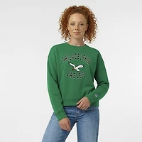 Women's Champion  Kelly Green Philadelphia Eagles Heart & Soul Powerblend Sweatshirt