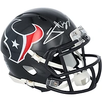 Jayden Higgins Houston Texans Autographed Riddell Speed Mini Helmet