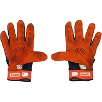 Kerry Carpenter Detroit Tigers Autographed Game-Used Navy/ Franklin Batting Gloves from the 2025 MLB Season