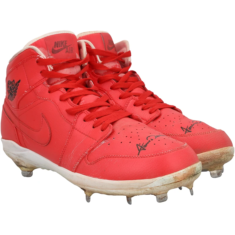Jarren Duran Boston Red Sox Autographed Game-Used Red Jordan Brand Cleats vs. Pittsburgh Pirates on August 31, 2025