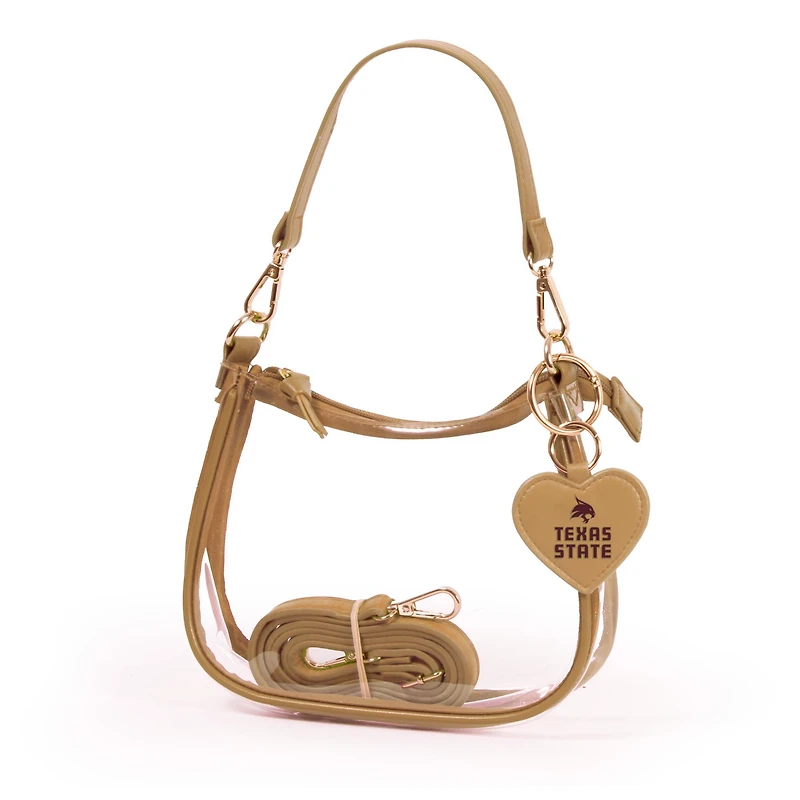 Texas State Bobcats Clara Purse with Heart Charm