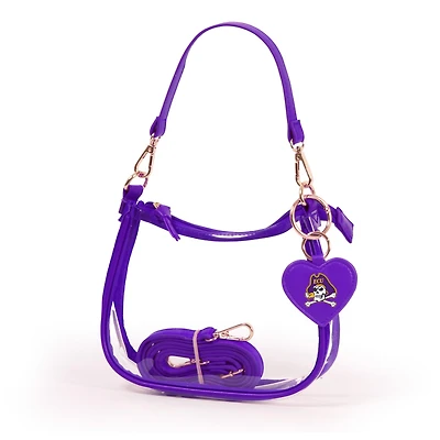 ECU Pirates Clara Purse with Heart Charm