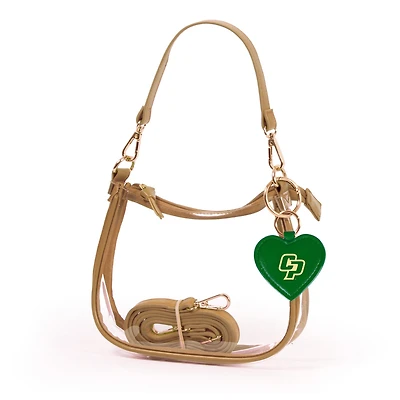 Cal Poly Mustangs Clara Purse with Heart Charm